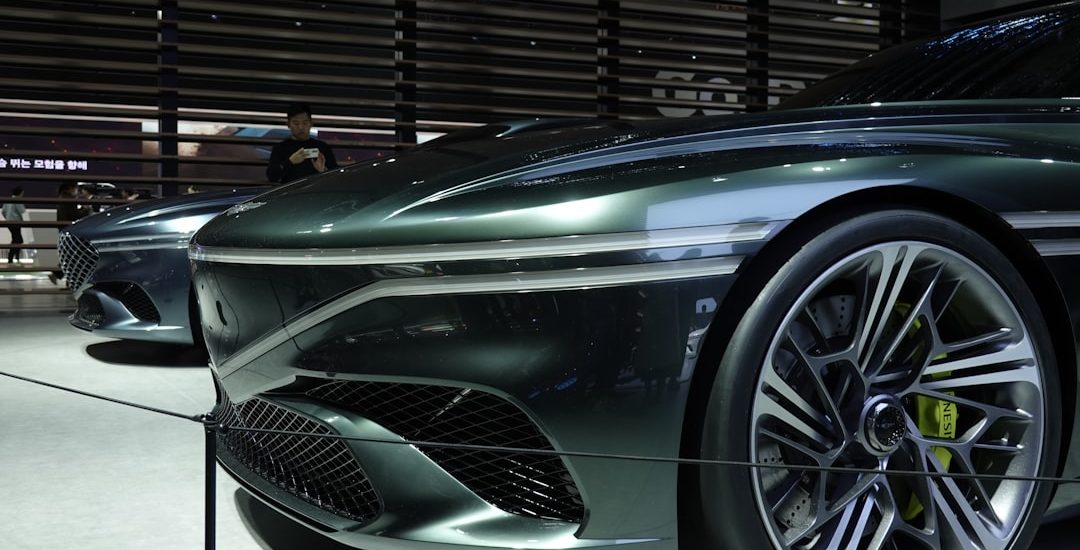 Latest electric car model on display