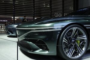 Latest electric car model on display