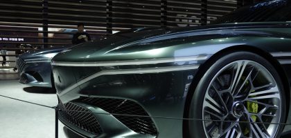Latest electric car model on display