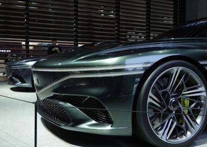 Latest electric car model on display