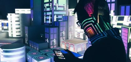Cutting-edge AI model illustration